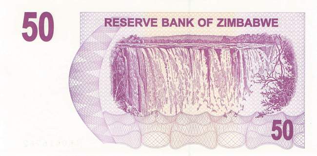 50 Dollars Zimbabwe p.41 2006
